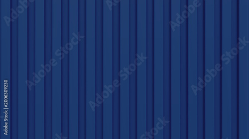 Bild auf Leinwand Blue corrugated metal background or texture