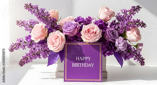 Exquisite happy birthday flowers a luxurious bouquet for a special celebration joyful wishes