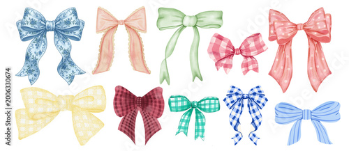 Tableau sur toile Different styles of bow