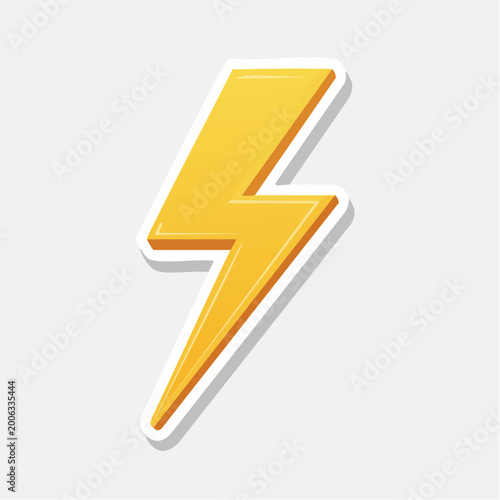Free Download Yellow Lightning Bolt Icon - GFXLoad
