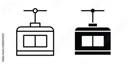 Foto Chairlift icon design