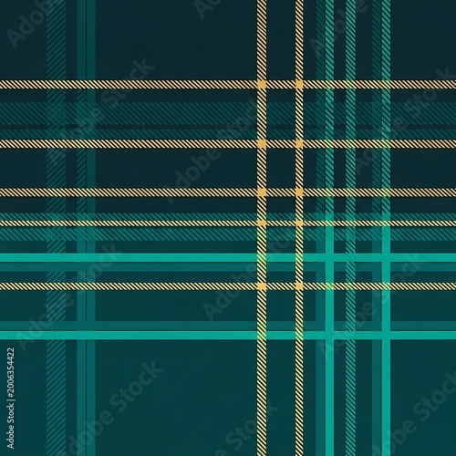Green and Yellow Plaid Pattern Background