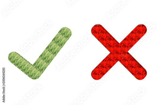 Checkmark, cross transparent background, checkbox, yes, no, icon 
