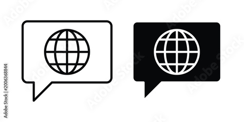 Fotografie Language icon design