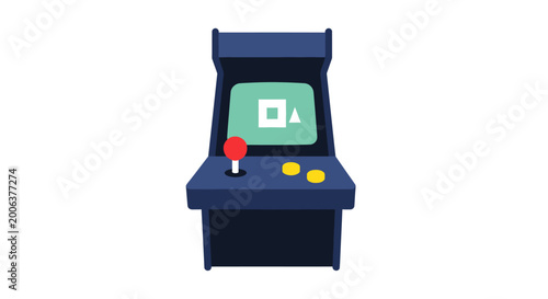 Classic arcade video game machine console.