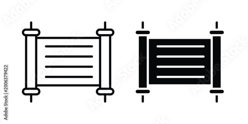 Fotografie Scrolls icon design