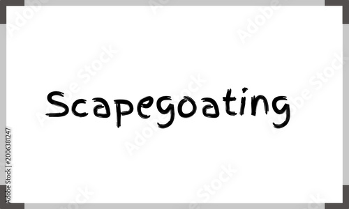 Cuadro en lienzo Scapegoating