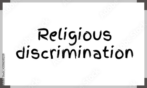 Valokuva Religious discrimination