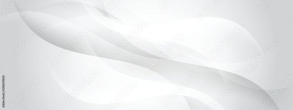 Fototapeta premium Professional White Corporate Banner with Minimalist Geometric Structure and Soft Gradient for Creative Agency Website Background.