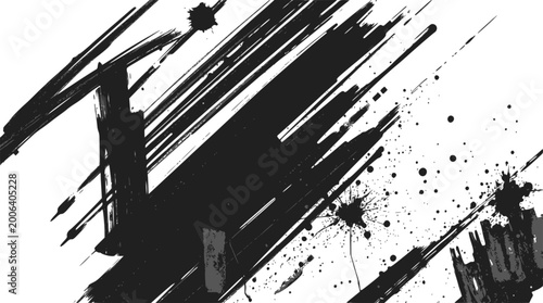Fotografía Pure solid black background with no visible content or elements, featureless empty space