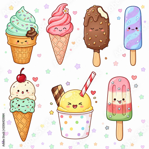 Ice Cream and Popsicle Elements Collection