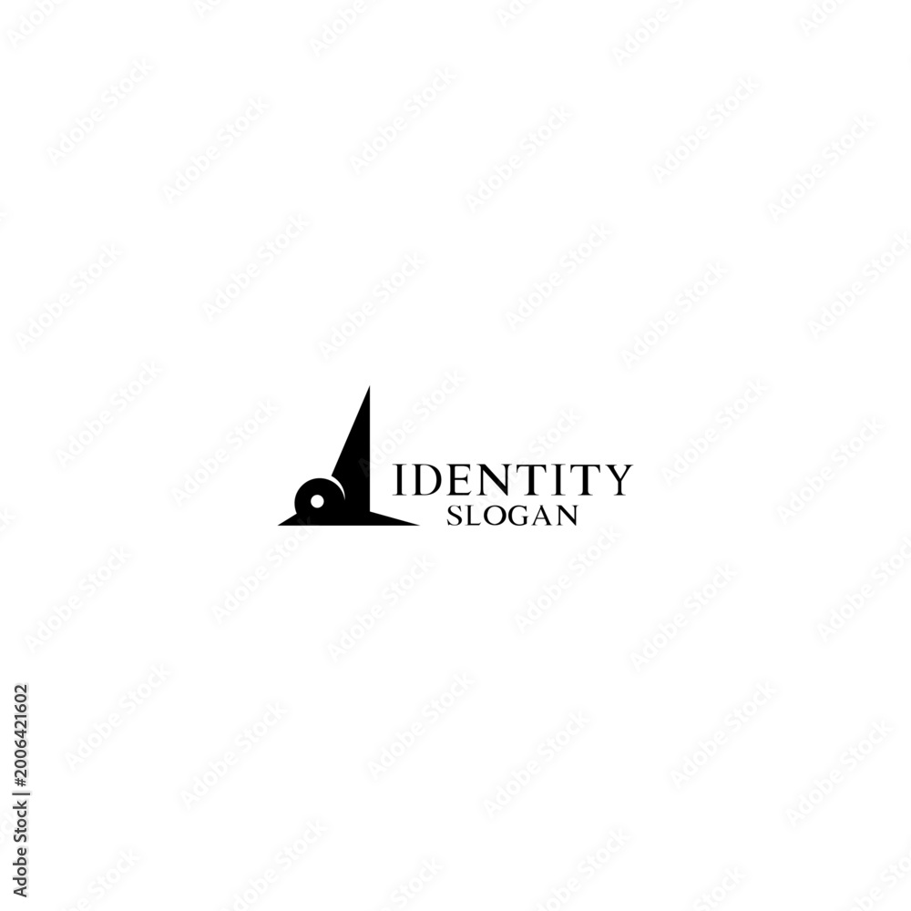Fototapeta premium Professional Bird logo, A logo, V logo Minimalist Flight Monogram, Geometric Bird Logo.