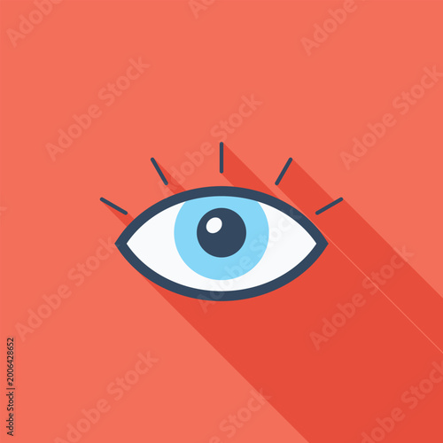 monitoring flat web icon concept