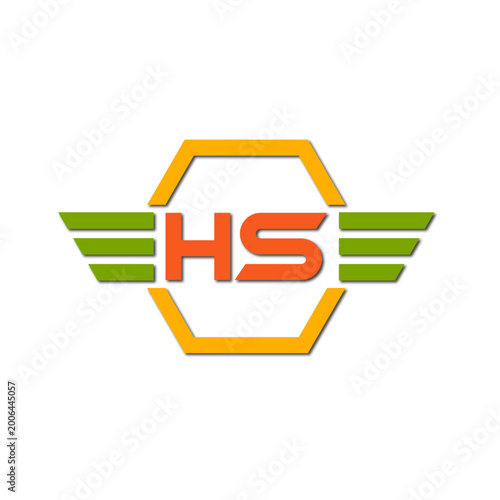 Web line modern color full logo design