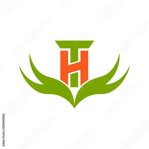 Web line modern color full logo design