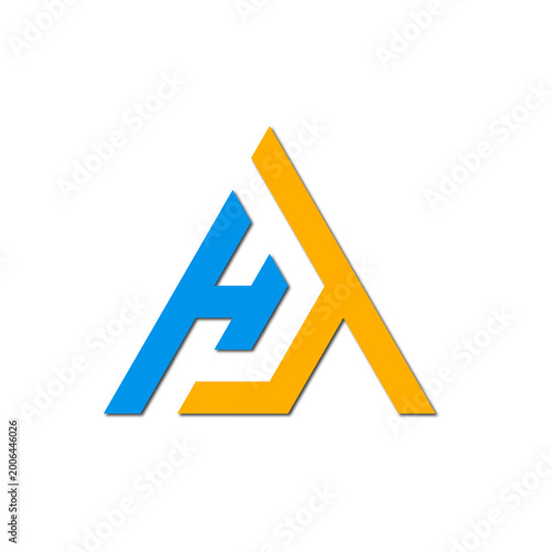 Web line modern color full logo design