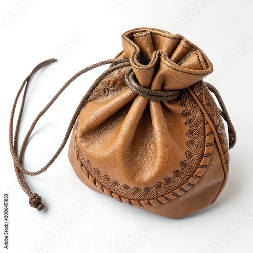 brown leather bag