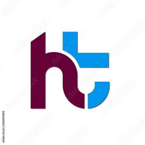 Web line modern color full logo design