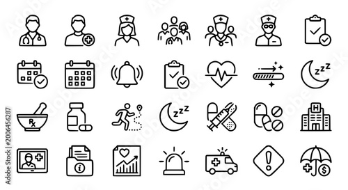 Healthcare App Icon Set