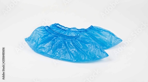 Blue Disposable Shoe Covers for Hygiene and Safety in Medical or Industrial Settings