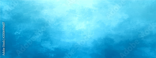 Canvas-taulu Vector Abstract representation of a tranquil azure gradient, evoking sense of peace and serenity