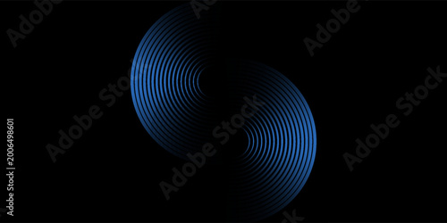 фотографія WiFi light effect, sound wave icons, radar signal concept
