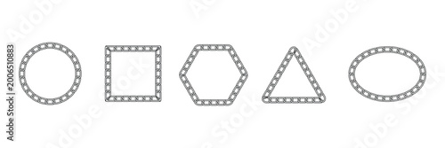 Chain Link Geometric Shapes Set