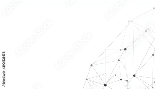 Abstract network of connected dots and lines with connection abstract technology communication structure molecule information background wireless interconnected futuristic particle