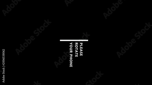 Please rotate your phone graphic instruction for vertical video viewing horizontal orientation. Rotate phone instruction .