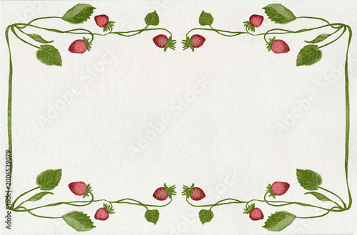 strawberry banner frame 009