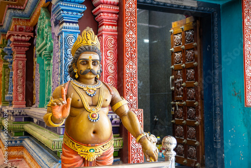 Photography Hindu guardian statue at temple entrance in Kuala Lumpur Malaysia
