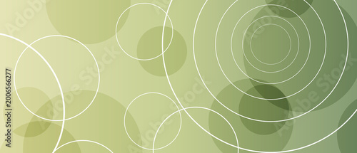 abstract background in green color with grunge texture and geometric circle pattern design
