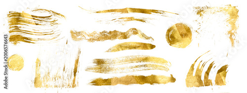 Photos Set Watercolor gold ink, grunge, spray