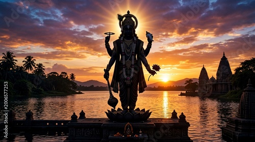 Lord Shri Narayana. Lord Vishnu