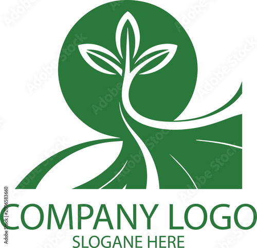 Modern Company Logo Displayed on White Background Featuring Bold Colors and Professional Corporate Design