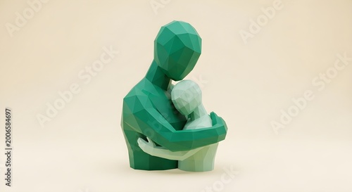 green ceramic piggy bank sculpture on neutral background minimalist financial savings concept