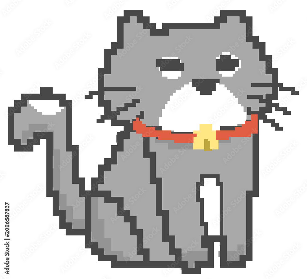 Obraz premium pixel art vector illustration