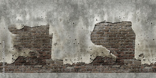 Billede på lærred Illustrazione   di texture muro in cemento con effetto realistico, superficie grezza e dettagli materici