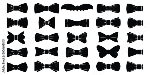 Foto Collection of bow ties a stylish assortment of formal neckwear designs