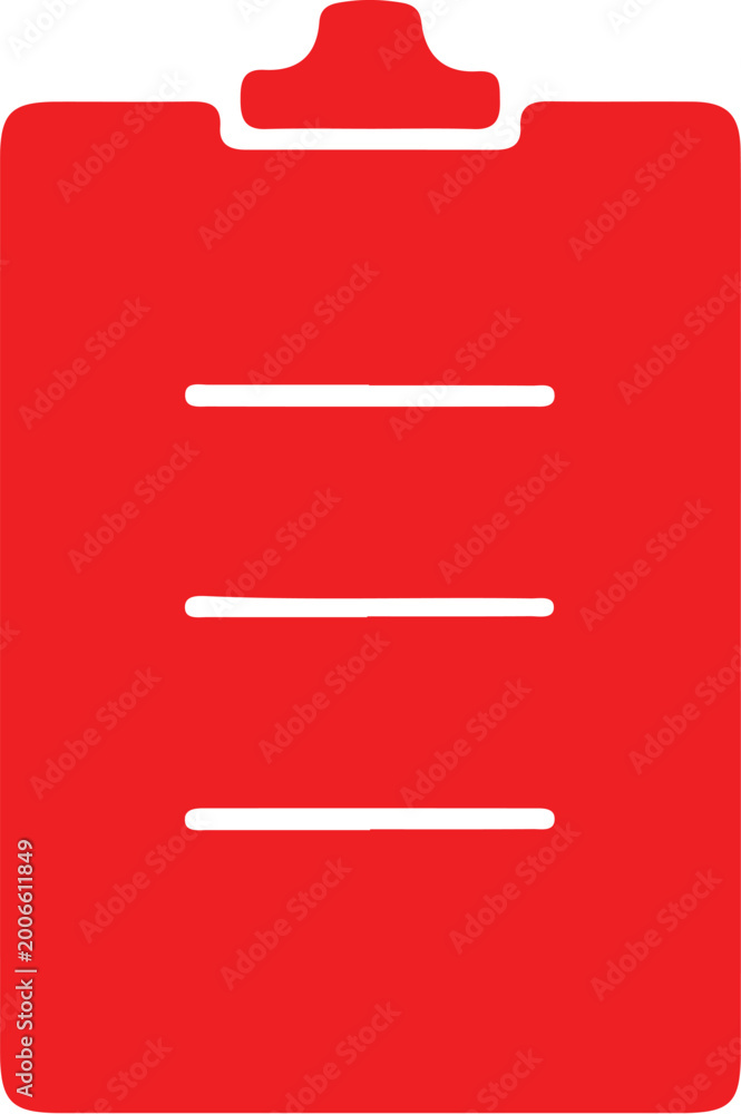 Fototapeta premium Clipboard Icon simple icon. Vector ICON all icon Viktor. 
