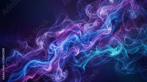abstract smoke background blue and purple