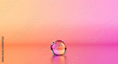 A soft blend of vibrant orange and warm pink hues creates a smooth, ethereal gradient background perfect for modern and creative designs, art, light, aesthetics