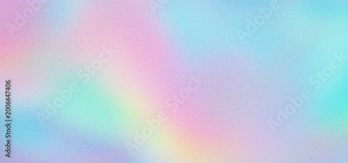 фотографія Holographic iridescent background with pastel rainbow colors, soft gradient mesh texture for modern web design