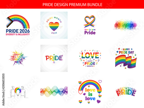 Lgbtq pride symbols and logos