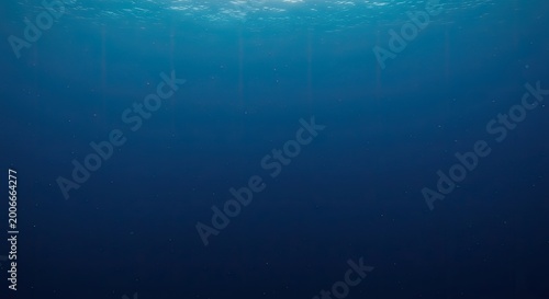 Deep Ocean Serenity: Sunbeams Illuminate Mysterious Abyssal Depths