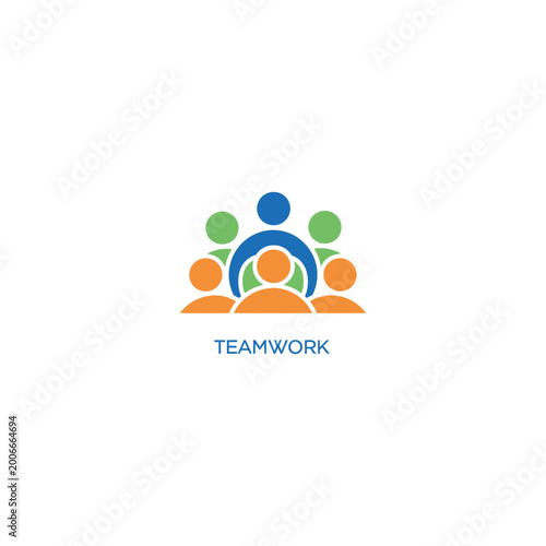Teamwork concept with diverse people icons Free Download Teamwork concept with diverse people icons - GFXLoad