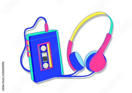 Photos walkman and headphones