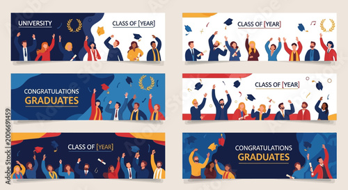 Obraz na plátně Graduation Celebration Banners.