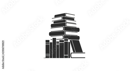 Stack of books on top each other.