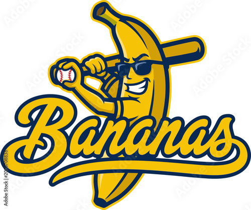 savannah banana svg, bonus bananas baseball Svg